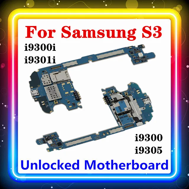 100% оригинальная материнская плата для Samsung Galaxy S3 I9300 / I9305 I9300I I9301I с чипами