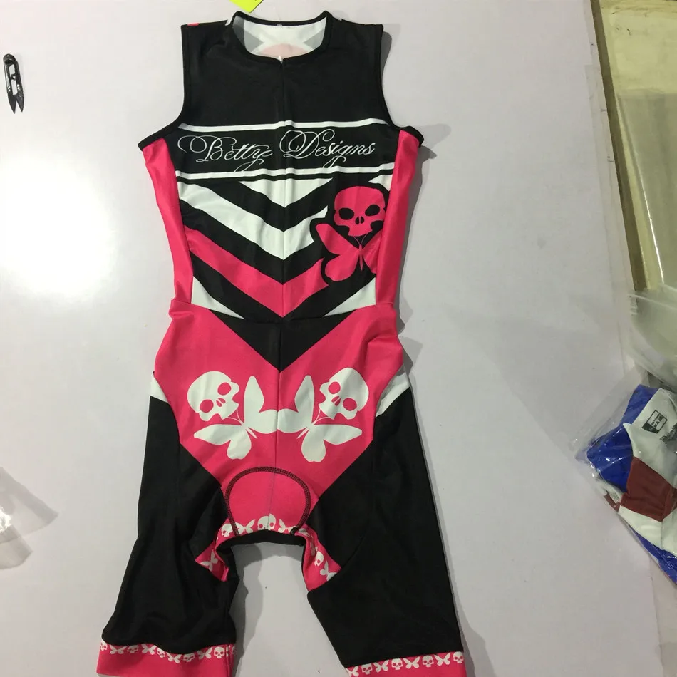 Betty designs женский костюм для триатлона без рукавов, костюм для велоспорта, одежда для плавания, одежда для бега