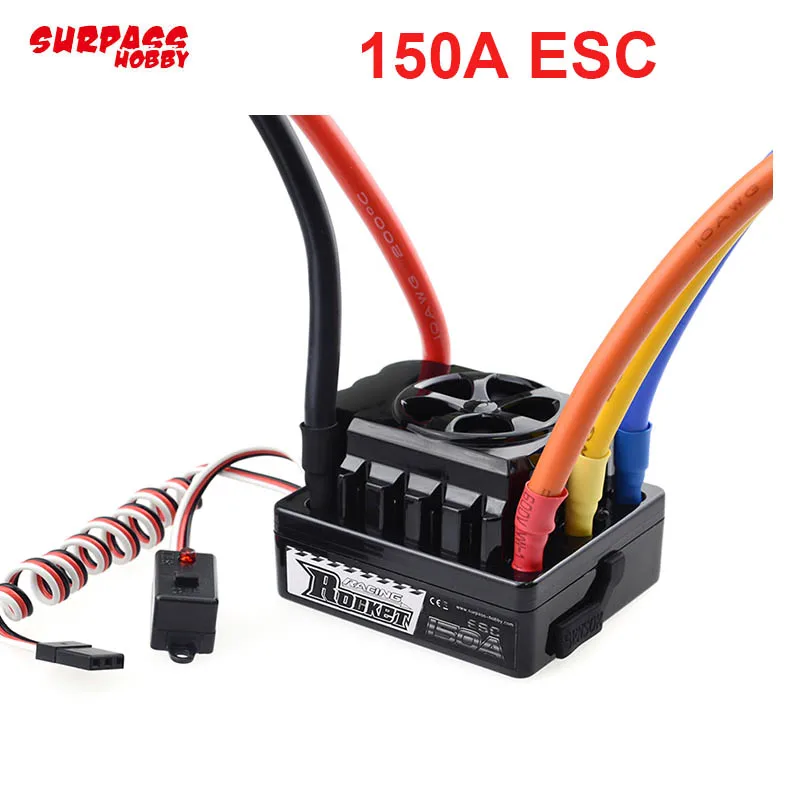 Бесщеточный сенсорный регулятор скорости Rocket Beast 150A ESC 6-8 4 V/3A BEC для 1/5 1/8 RC Traxxas Ги