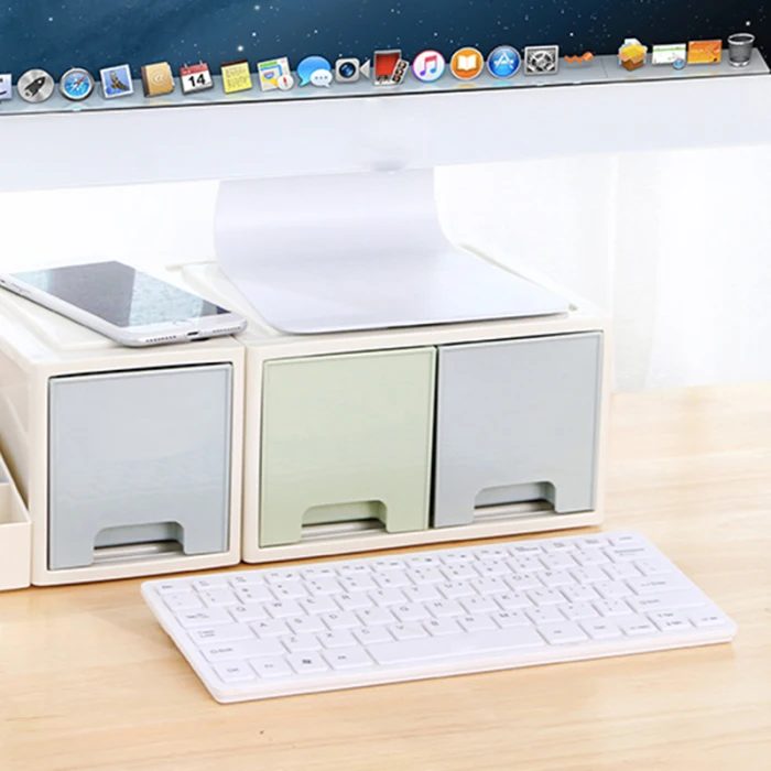 ЖК-монитор Подставка держатель кронштейн с офисным ящиком ящик для хранения Органайзер для рабочего стола LHB99