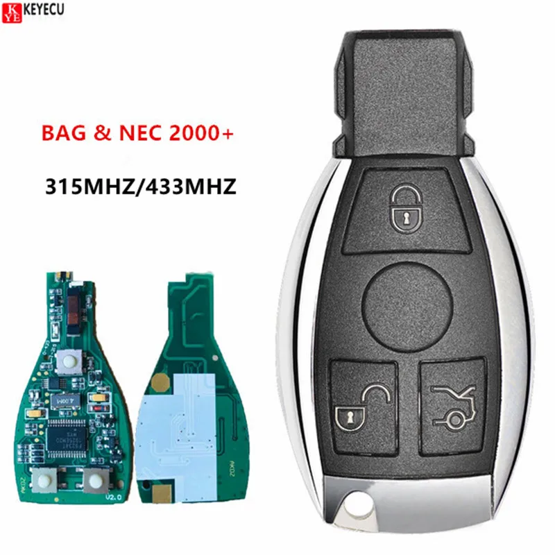 KEYECU Smart Remote Key 3 Button/4 Button 315MHz / 433MHz for Mercedes-Benz BAG &amp NEC 2000+ | Автомобили и мотоциклы