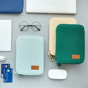 

1PC Canvas Zipper Bag for IPAD Large Capacity Pencil Bag Cosmetics Pouch Makeup Bag for Girls Kawaii Stationery Girlfriend Gifts