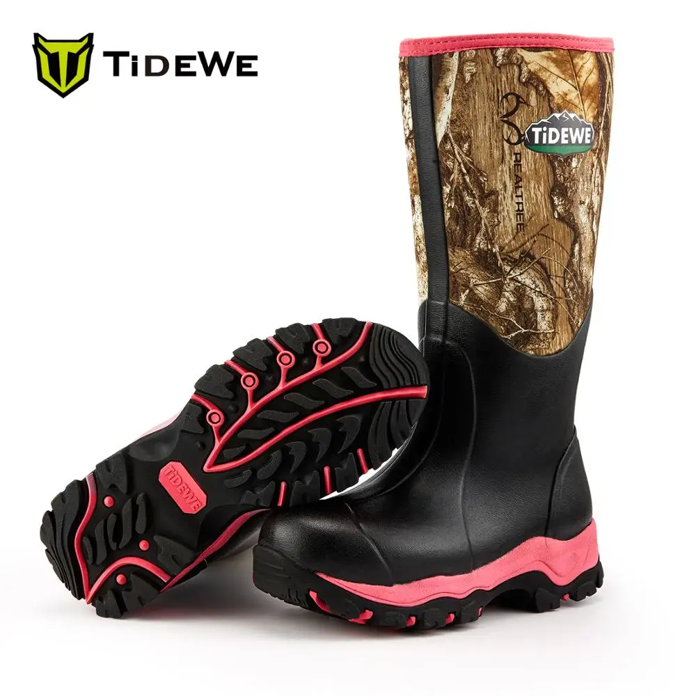 pink camo hunting boots