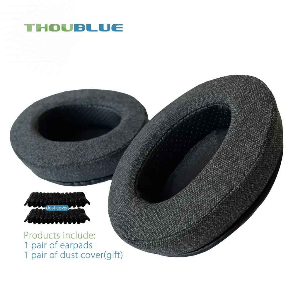 Premium Replacement Memory Foam Ear Pads - Silver Edition