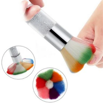 

1Pcs Colorful Nail Dust Remove Brush Makeup Foundation Powder Removal Manicure Brush Fingernail Polish Pigment Brush