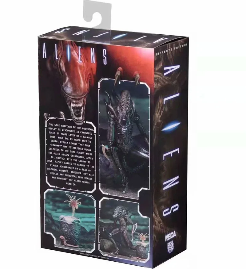 Инопланетяне Xenomorph 1986 синий коричневый инопланетянин яйцо фейхакеры Chestburster ПВХ фигурка игрушка кукла рождественский подарок на день рождения