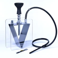 Шиша кальянная трубка Narguile акриловая Nargile Waterpijp Sheesha Cachimbas Sisha силиконовая чаша шланг металлические щипцы Пружинные аксессуары