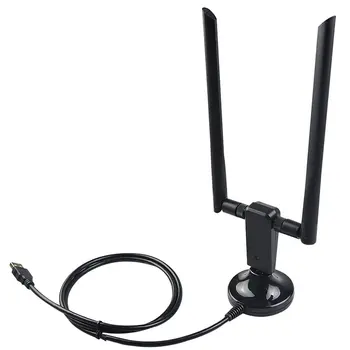 

1200Mbps Long Range 11AC Wireless Network Card USB 3.0 Dual Frequency 2.4G/5.8G WiFi Receiver WiFi Adapter