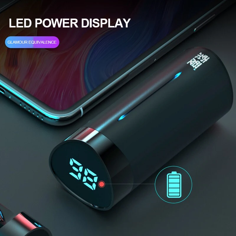 SOAIY F3 Siri Smart AL Assistant Bluetooth Headset 5.0 8 Hours Music Time Stylish True Wireless Earphones with Microphone