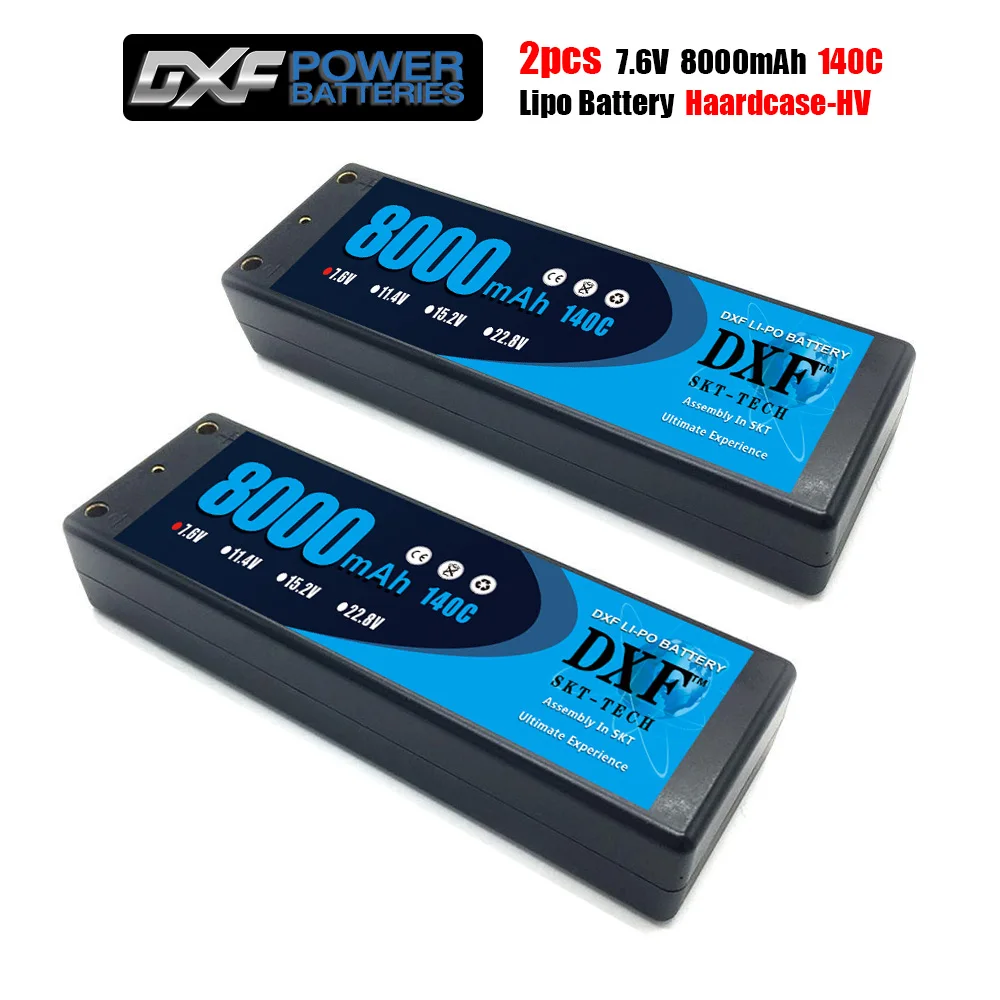 DXF 2 шт. Lipo 2S аккумулятор 7 6 В 8400 140C 8000 мАч 140C/7 4 120C 7300 130C/ 4200 20C мм Твердый Чехол для Slash