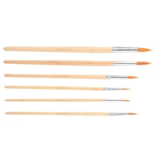 6 шт гуашь ручка нейлоновая ручка для волос кончик для акварельной Живописи Набор кистей хорошее водопоглощение товары для рукоделия для акварельной живописи маслом