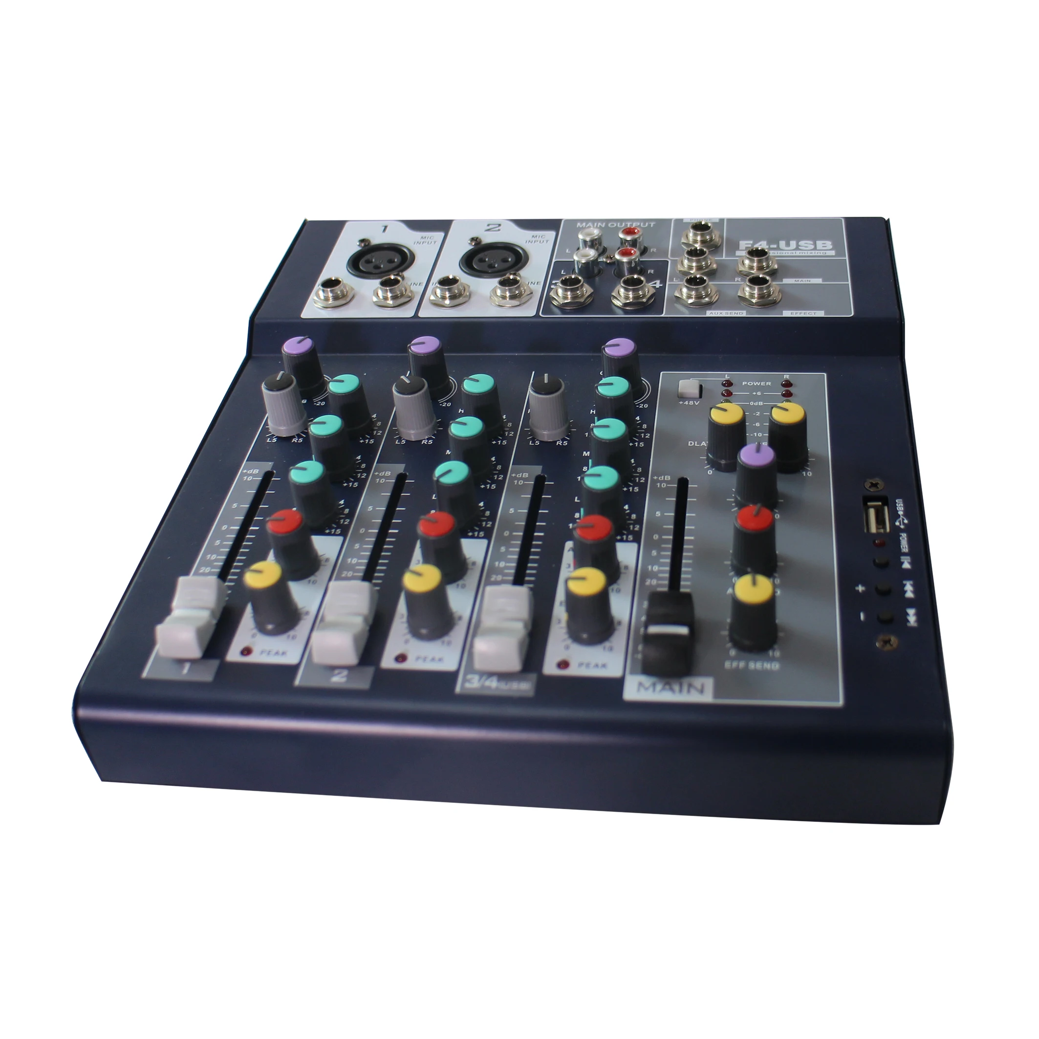 721042 15w 4 channel mini pa analog USB audio