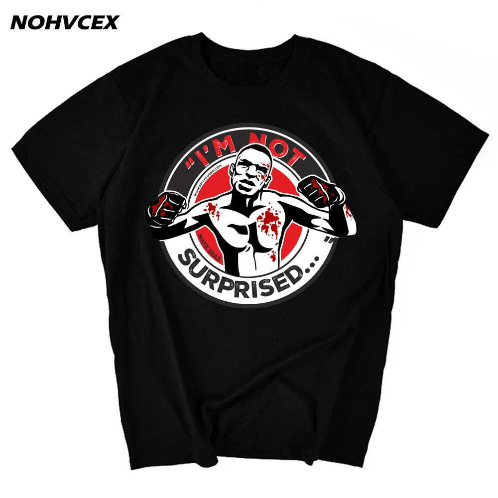 Летняя модная мужская футболка с надписью Nate Diaz забавная новая для ММА хлопковая