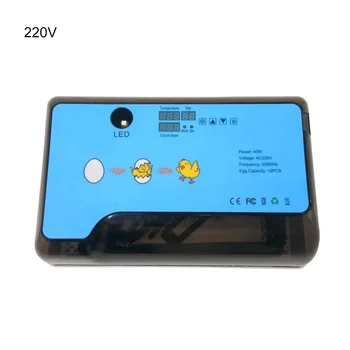 

TOP Exceptional12Eggs Mini intelligent Incubator Features Best Chicken Duck Goose Quail Bird poultry farm Hatcher For sales