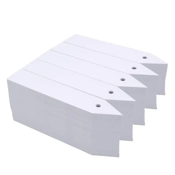 

1000 Pcs 4 Inch White Plastic Plant Tags with Hole Garden Seed Markers Tags
