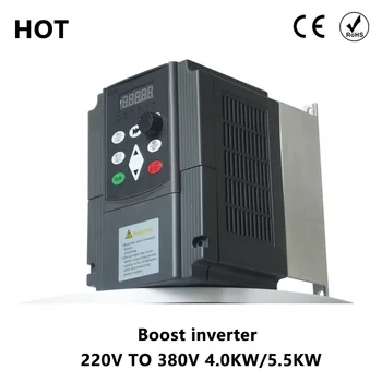

4KW/5.5KW Frequency Converter 220V to 380V VFD Variable Frequency Driver AC/DC Spindle Inverter For Engraver Machine