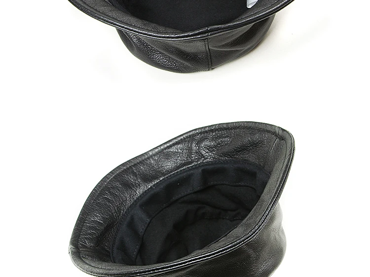 Корейские зимние женские черные шапки для рыбака из натуральной кожи для мужчин, мужские повседневные Шапки для рыбалки, кепки для бассейна, мужские уличные ковш Gorra