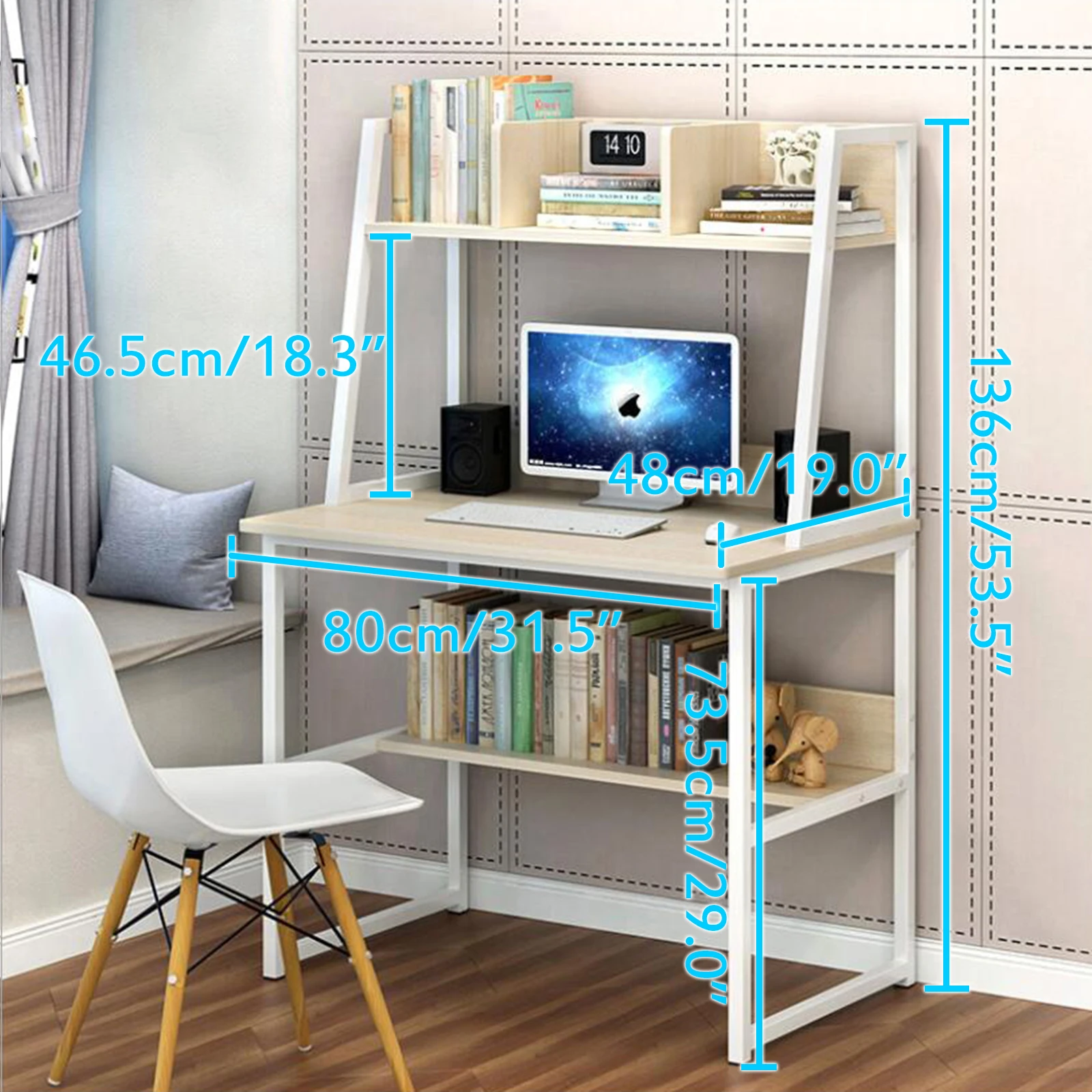  Multi-Function Computer Desk Furniture China Home School Office Table Gaming Table With Shelf For B