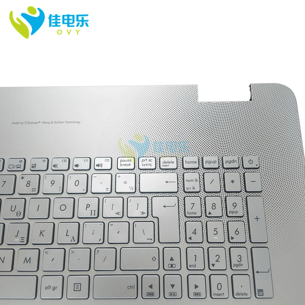Teclado Retroiluminado para Laptop Asus Teclados de Luz Palmrest Prata c Shell gk be fr ru ua sw cz nd af cf N751 G771 N751jx G771jw - Imagem 3