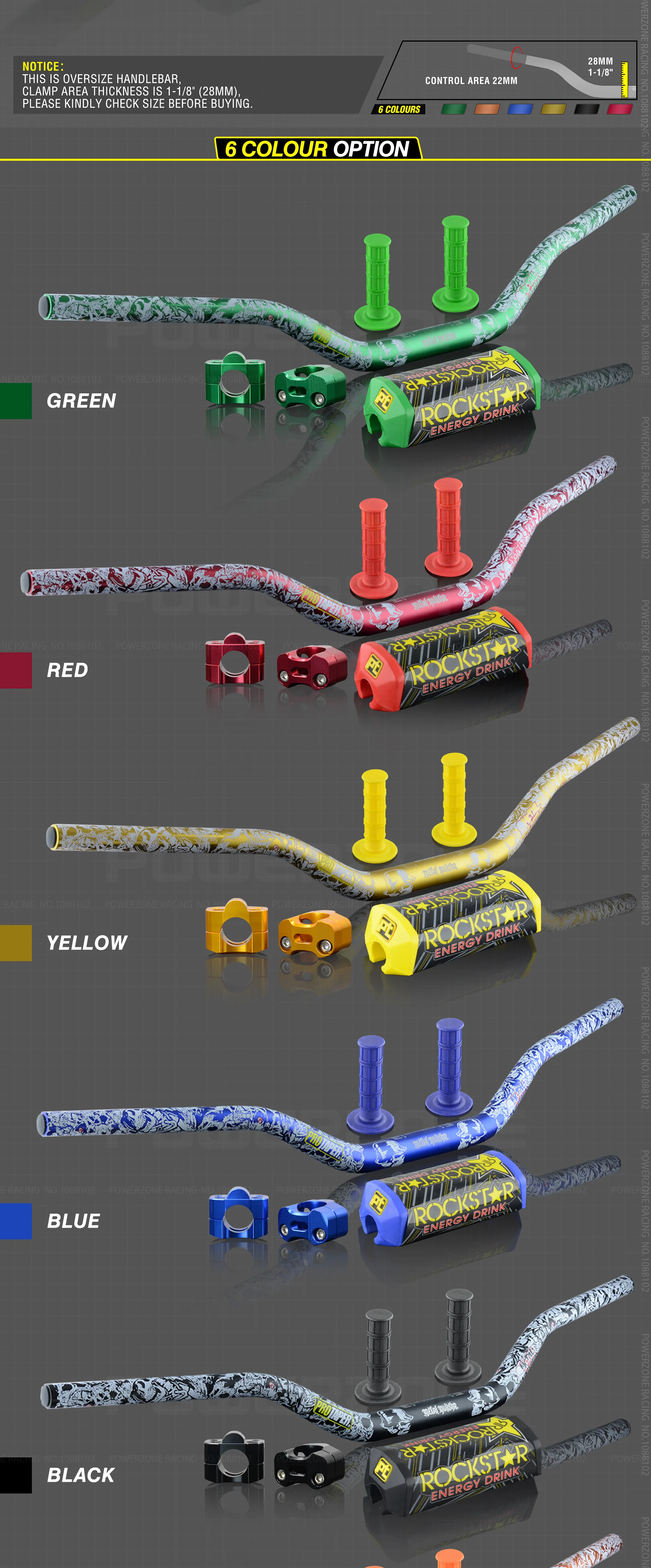 Руль для Pro Taper Pack Bar 1-1/" Классическая дверная ручка барные Колодки Ручки Pit Pro Racing Dirt Pit Bike мотоцикл с адаптер cnc