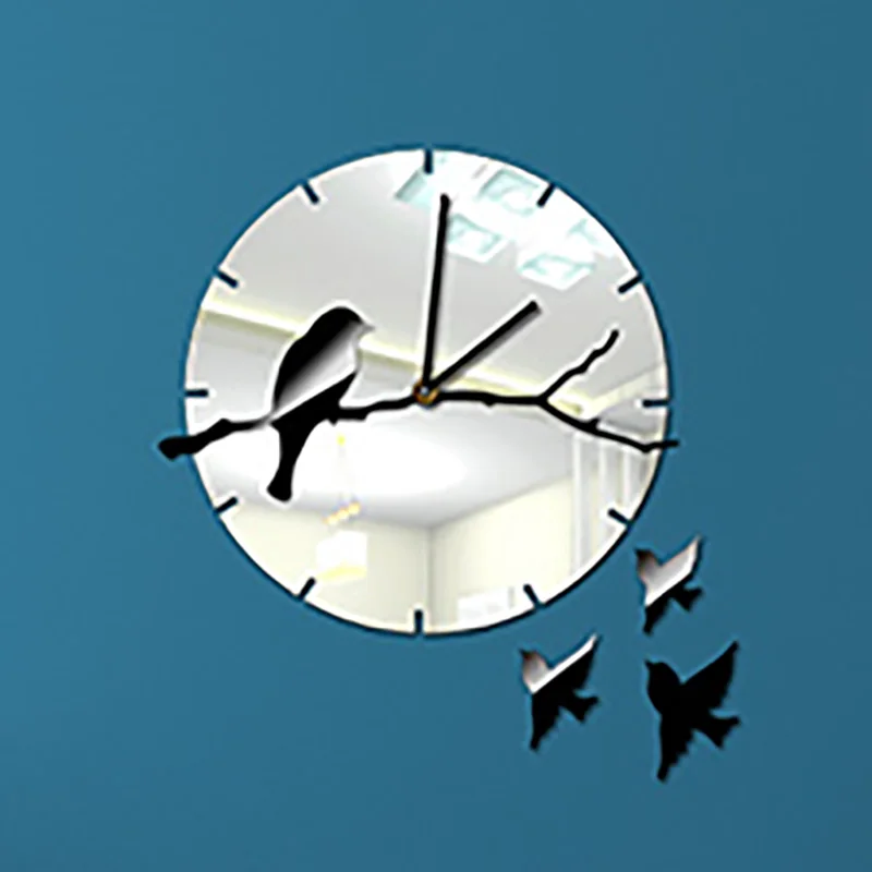 

Modern Large Wall Clock 3d Mirror Sticker DIY Acrylic Modern mute Art Home Decor Watch Wall Creative Clock