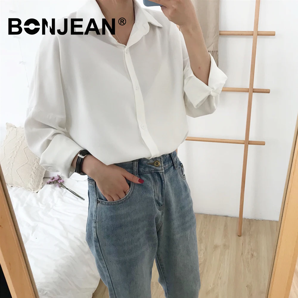 

Long Sleeve Blouse Korean Style White Shirt Women Purple Green Yellow Blouse Ladies Tops Summer Spring Streetwear Z075