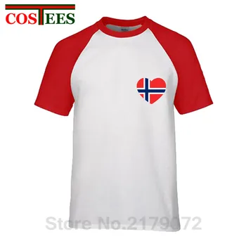 

I Love Norway T shirts men Norwegian emblem style Norway flag Love T-shirts Patriotic national day gift clothing Patriotism Tees