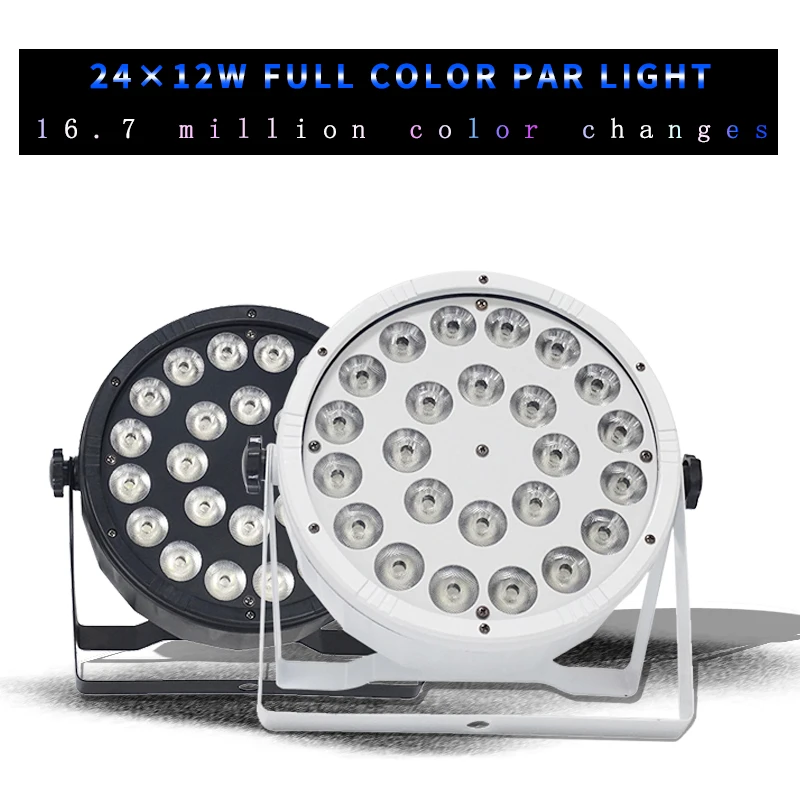 Светильник Тор Par с дистанционным управлением 24x12 Вт RGBW 4 в 1 белый/черный DMX512