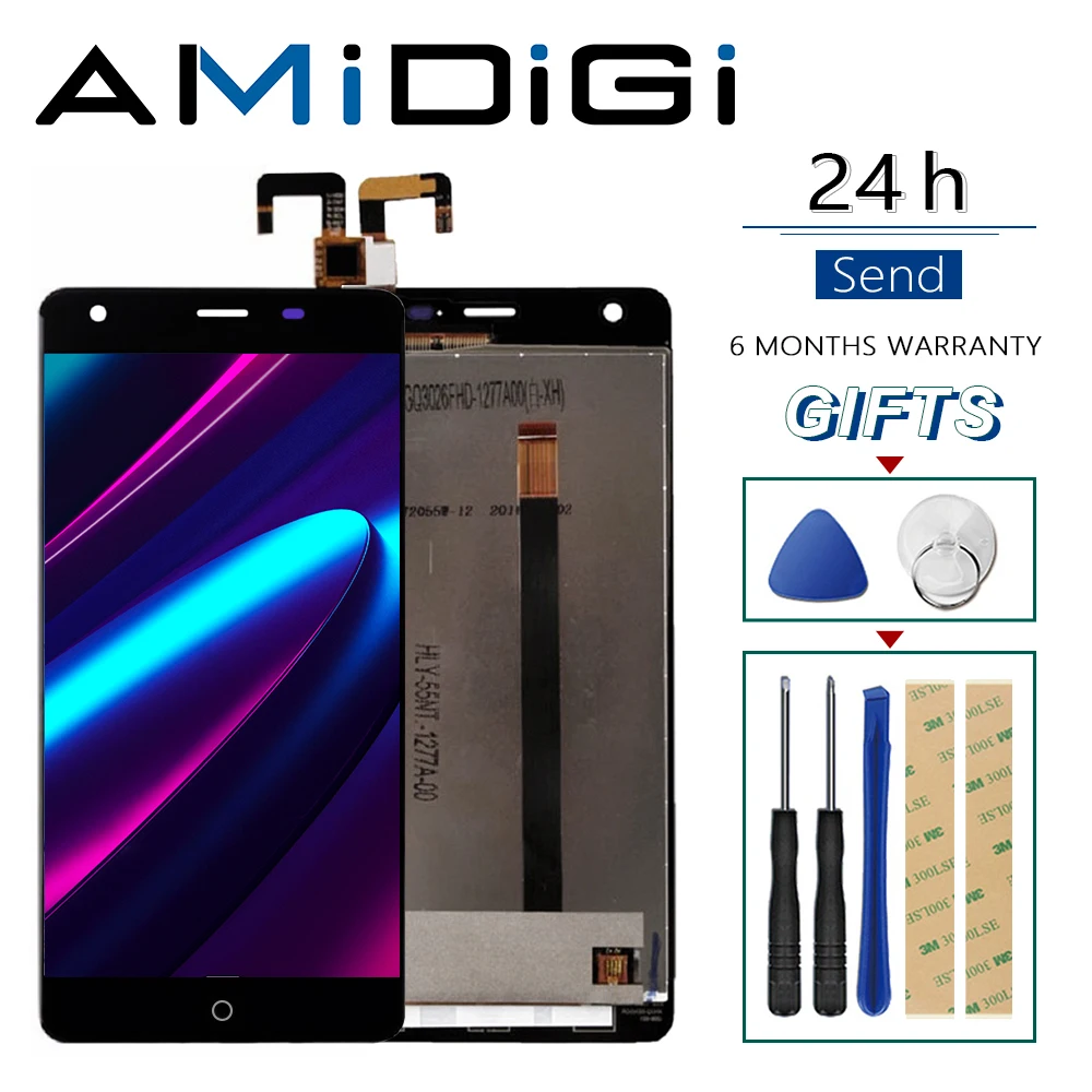 Для Ulefone Power Оригинальный ЖК дисплей экран дигитайзер в сборе сменный + Бесплатные