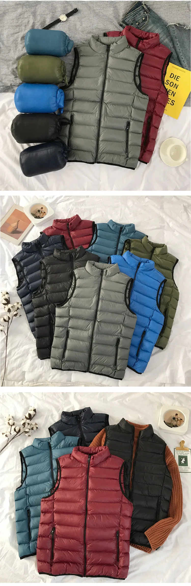 Autumn Winter Men's Fashion Sleeveless Warm Vest Jacket Men Casual Waistcoat Outerwear Cotton-Padded Vest Coat Male 4XL 5XL