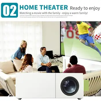 

YG310 Mini LCD Projector USB TF AV HDMI 600 Multimedia Interfaces 1080P HD LED Beamer Video Proyector Home Theater