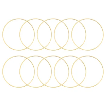 

10pcs 20cm Diameter Dream Catcher Ring Round Wooden Bamboo Hoop DIY Craft Tools with Desiccant