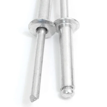 

New 180Pcs Aluminum Body Steel Mandrel Dome Head Blind Rivets Set for Sheet Metal, Automotive, Railway, Furniture and Duct Work
