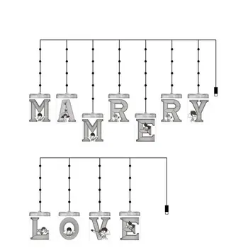 

3D three-dimensional Illuminated letters Light suspension USB low voltage LED Ice lamp bead Remote Control For Halloween holiday
