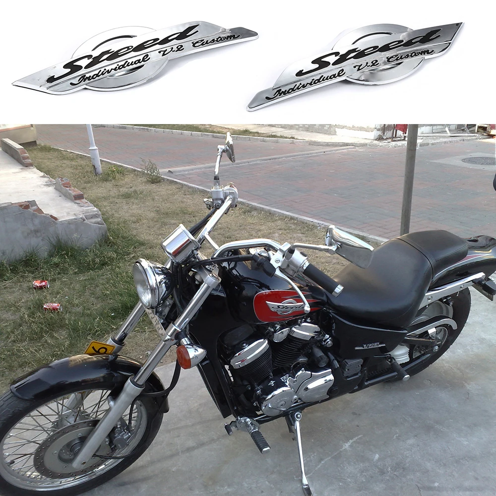 

3D Car Motorcycle Gas Fuel Tank Pad Sticker Decals Logo Protector For Honda Shadow Steed VLX 400 600 VT600 VT600C