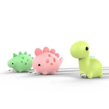 

1000pcs/lot Cute Animal Cable Protector Cord Wire Cartoon Protection Mini Silicone Cover Charging Cable Winder For Charger Cable