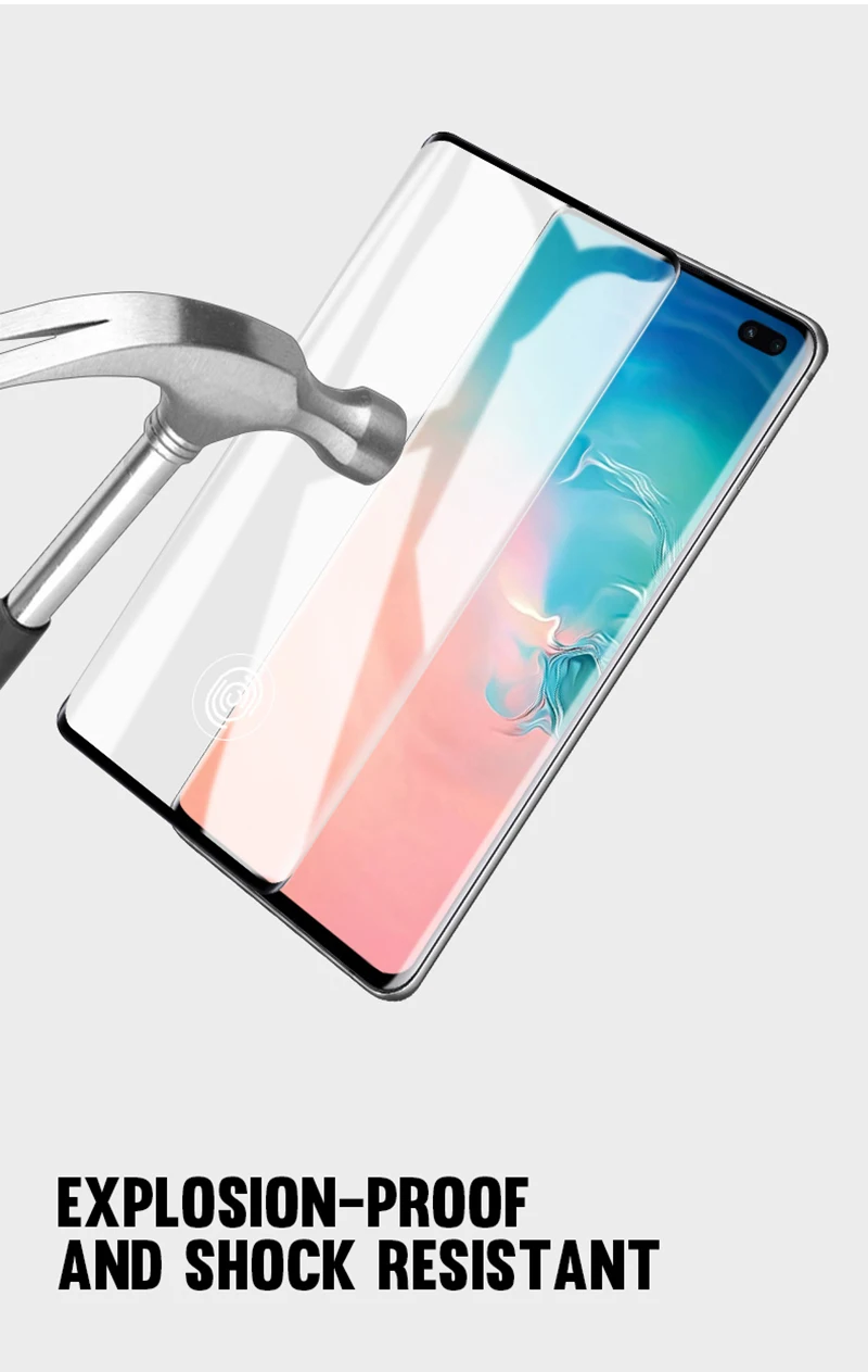 Note 10 Pro стекло для samsung Galaxy S10E S10 Note10 Plus 10D Закаленное стекло пленка на samsung S10Plus изогнутая Защитная пленка для экрана