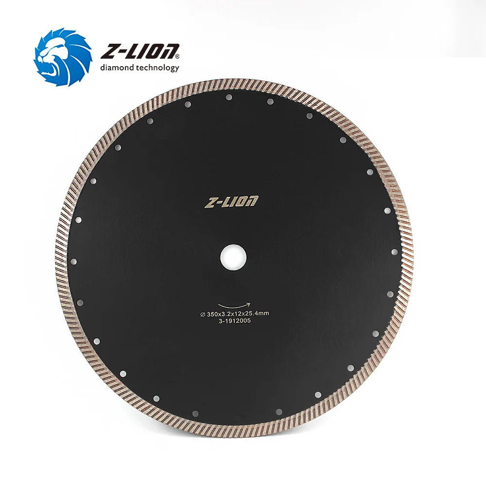 Z-LION 1PC 350mm 14&quot Diamond Saw Blade Turbo Cutting Disc For Granite Marble Tiles Ceramic Best Quality Circular | Инструменты