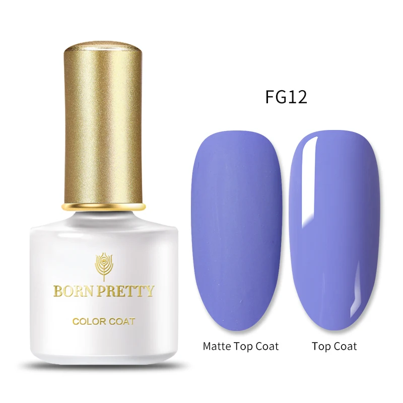 BORN PRETTY матовое верхнее покрытие Цвет УФ-гель для ногтей впитывающийся УФ гель для ногтей лак для ногтей маникюр - Цвет: FG12