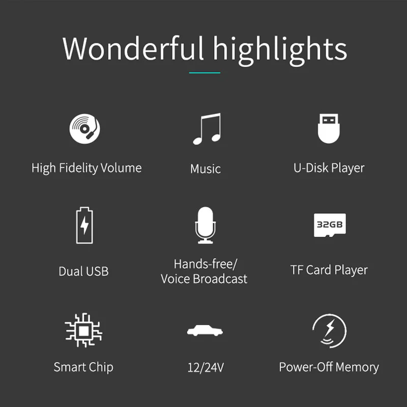 JaJaBor fm-передатчик беспроводной Bluetooth автомобильный комплект QC3.0 Быстрая зарядка двойной USB Автомобильное зарядное устройство радио Музыка MP3-плеер