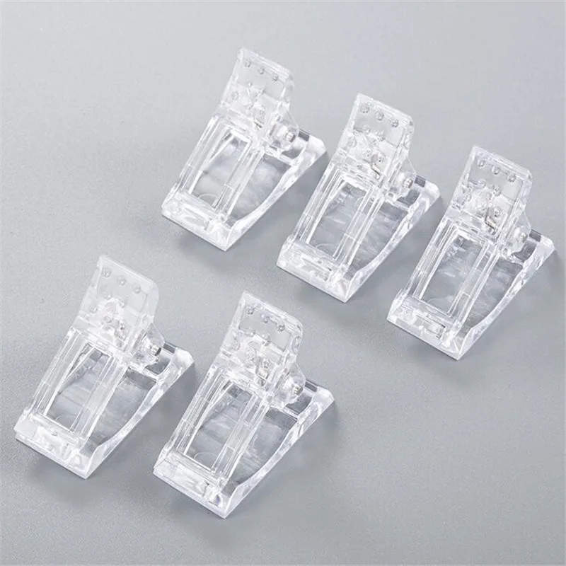 5pcs Professional Nail Clips Acrylic Extension Tips For Nail Fake Nail