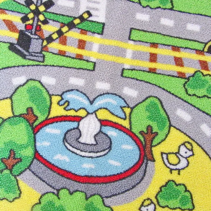 Большие детские игровые коврики для игрушечных автомобилей, сейфов и забавных детских обучающих ковров с нескользящей спинкой, детские игровые коврики