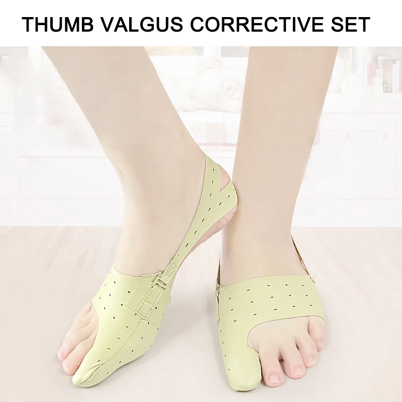 M 1pair Toe Separator Hallux Valgus Corrector Orthotics Feet Bone Thumb Adjuster Correction Pedicure Sock Straightener Foot Care - Цвет: M