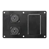 Stage Speaker Wiring Board Dual 4 Core Socket Audio Input Wiring Aluminum Board 145mm×90mm 1pcs ► Photo 3/6
