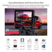 FEELWORLD F6 PLUS 5.5 Inch on Camera DSLR Field Monitor 3D LUT Touch Screen IPS FHD 1920×1080 Video Focus Assist Support 4K HDMI 1