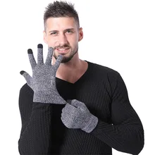 Luvas de tela de toque de inverno unisex barato de malha quente luvas sensíveis luvas de proteção de mão das mulheres masculinas texting luvas de segurança 2021