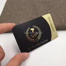 Популярные продукты необычный дизайн металла член карты золотистого цвета