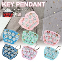 

Creative Mini Palm Hit Ground Mouse Toy Keychain Electronic Handheld Game LED Sound Effect Portable Stress Relief Toy Gift