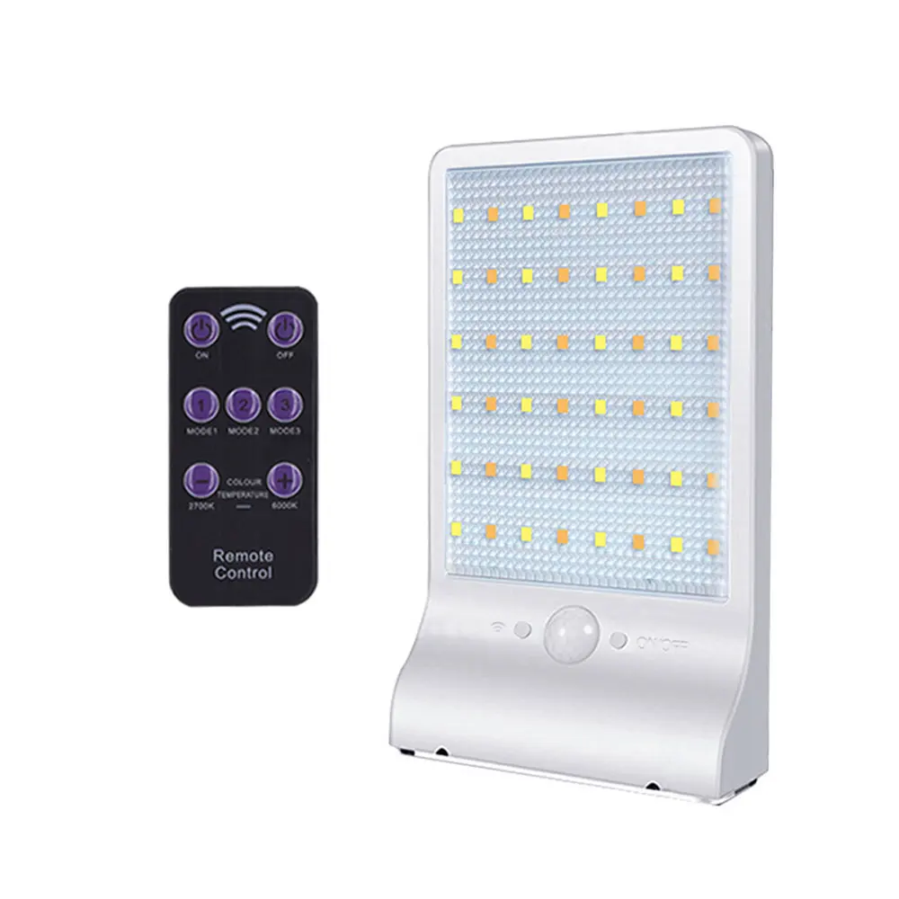 Durable Wall Light Home Outdoor Motion Sensor Eco-Friendly Street Lamp 48 LED