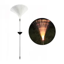 2 шт. Новинка солнечной энергии изменение цвета светодиодный ночной наружное оптоволокно газонный садовый светильник декоративный светильник